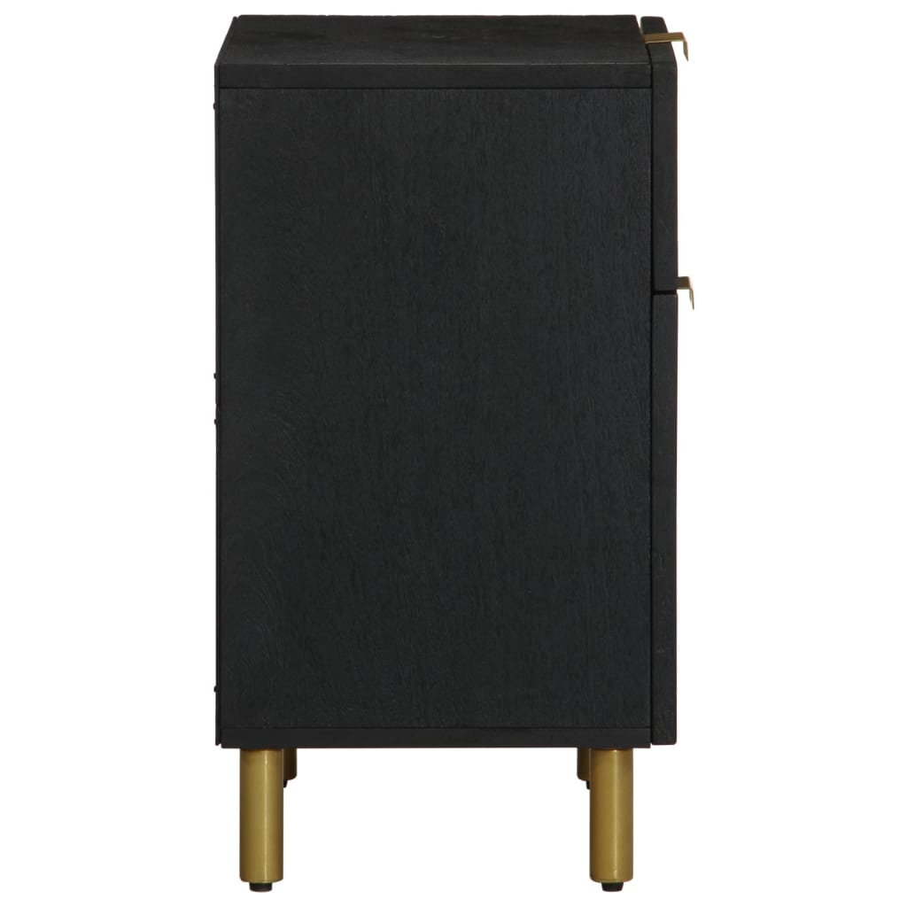 vidaXL Κομοδίνο Μαύρο 50 x 33 x 60 εκ. από Επεξεργασμένο Ξύλο