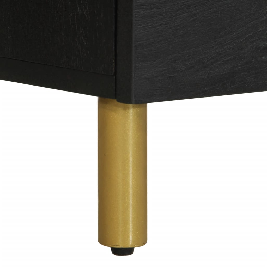 vidaXL Κομοδίνο Μαύρο 50x33x62 εκ. από Επεξεργασμένο Ξύλο