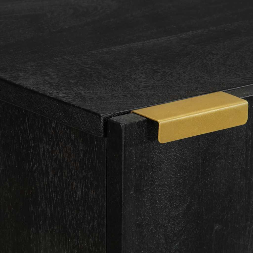 vidaXL Στήλη Μπάνιου Κρεμαστή Μαύρο 38x33x48 εκ. Επεξεργασμένο Ξύλο