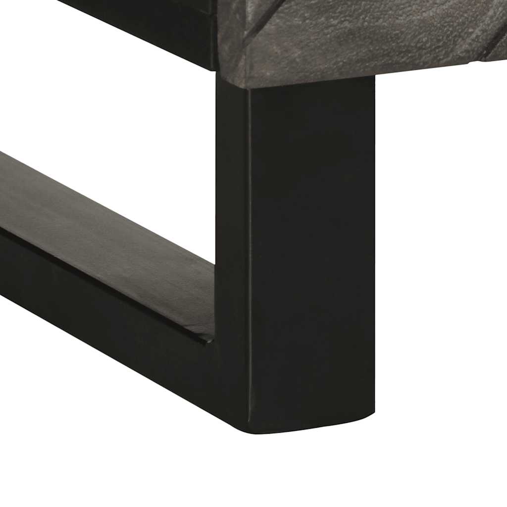 vidaXL Μπουφές Μαύρο 60x33x75 cm Μασίφ Ξύλο Μάνγκο