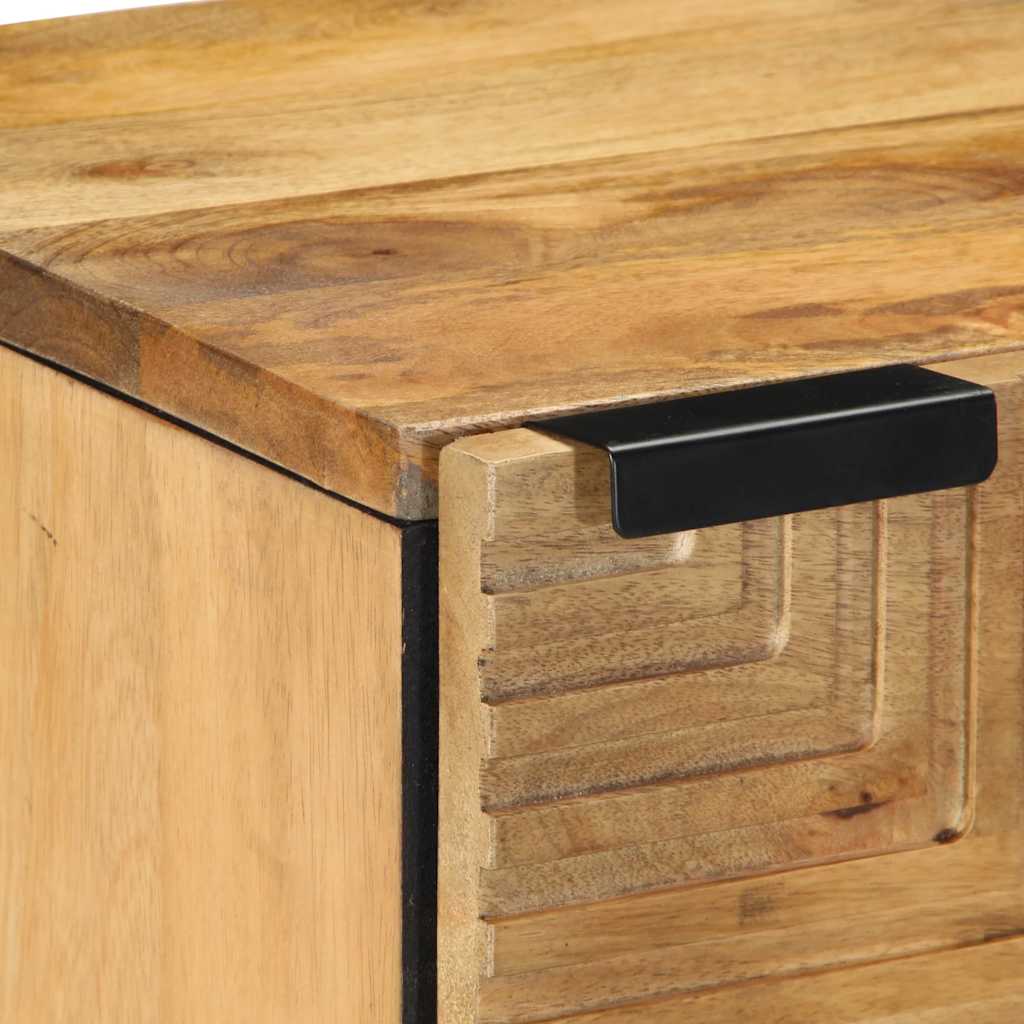 vidaXL Κομοδίνα 2 τεμάχια καφέ 40x33x46 cm από μασίφ ξύλο Mango