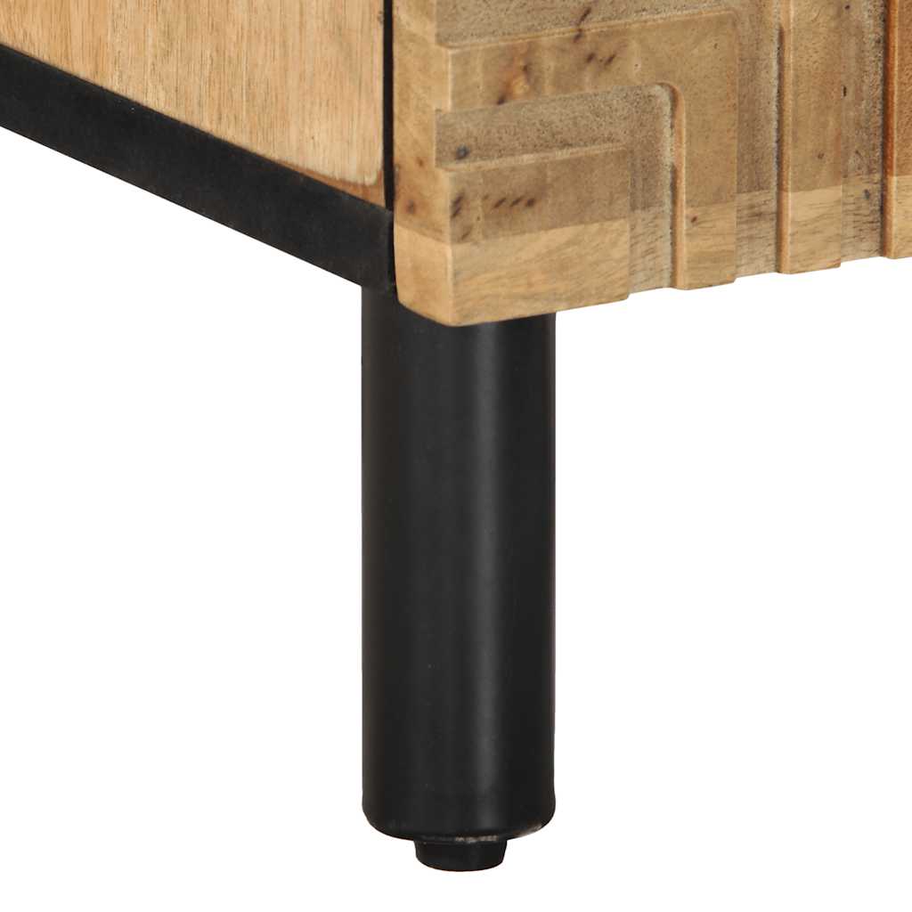 vidaXL Κομοδίνο καφέ 40x33x46 cm από μασίφ ξύλο Mango
