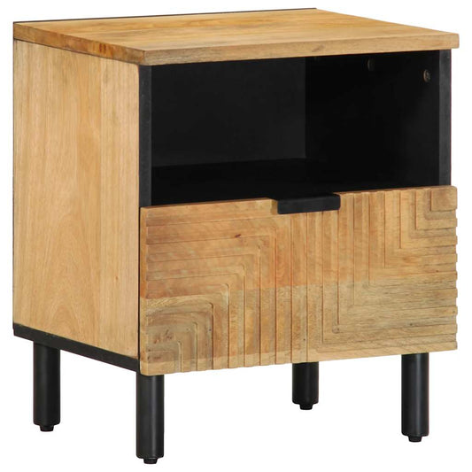 vidaXL Κομοδίνα 2 τεμάχια καφέ 40x33x46 cm από μασίφ ξύλο Mango