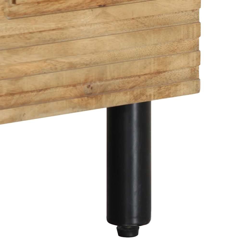 vidaXL Ντουλάπι τηλεόρασης καφέ 80x33x46 cm μασίφ ξύλο Mango