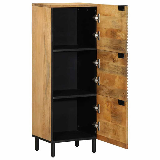 vidaXL Highboard καφέ 40x33x110 cm μασίφ ξύλο Mango