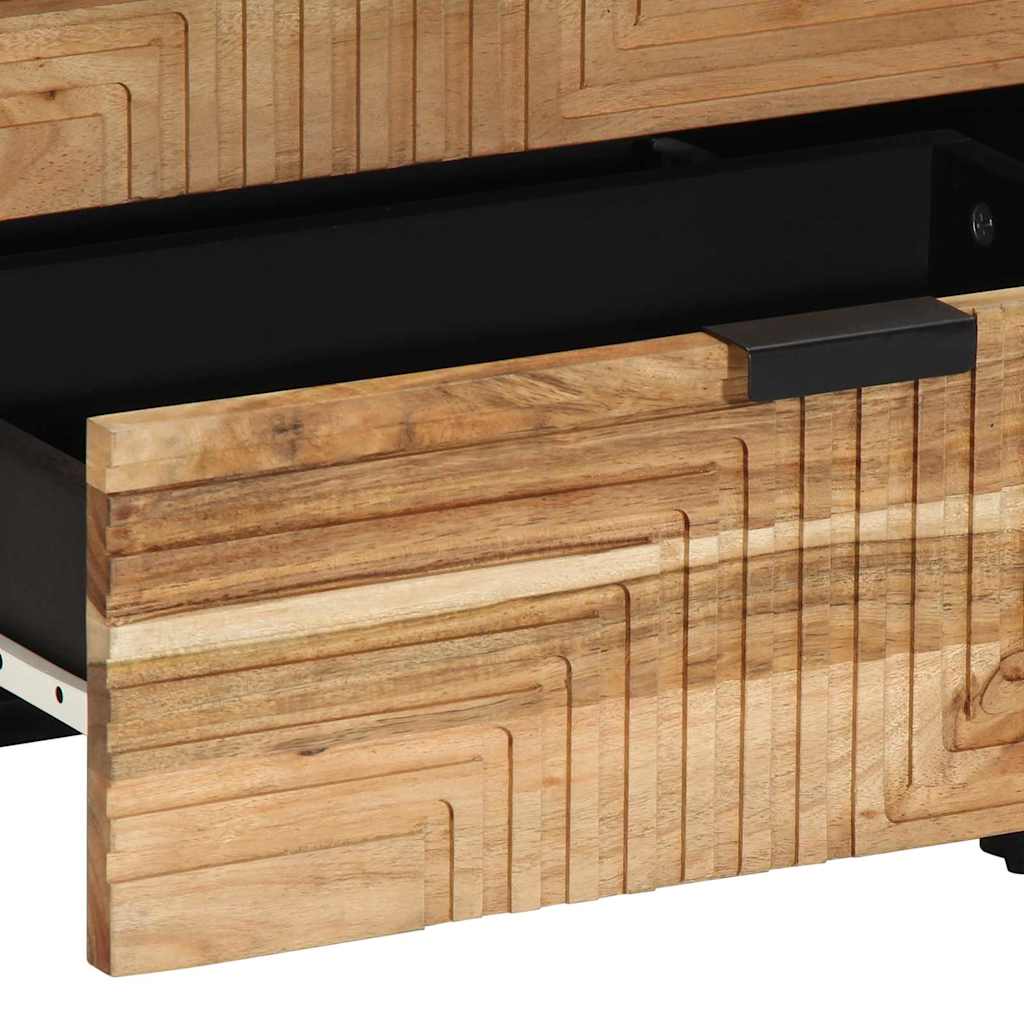 vidaXL Κομοδίνο με συρτάρι Καφέ 50 x 33 x 62 εκ. Μασίφ ξύλο ακακίας