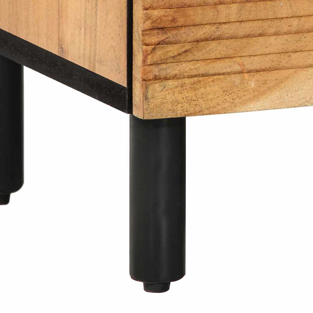 vidaXL Κομοδίνο με συρτάρι Καφέ 50 x 33 x 60 εκ Μασίφ ξύλο ακακίας