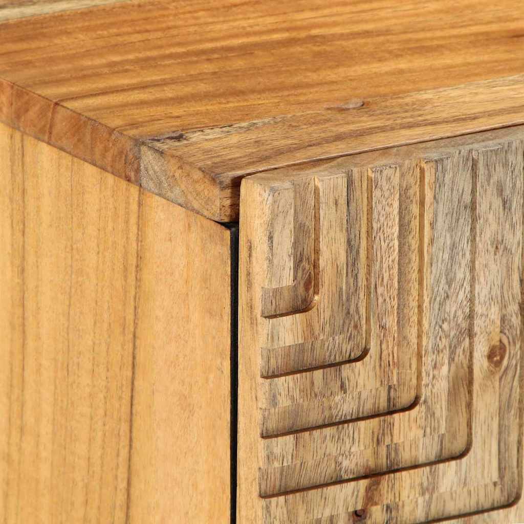 vidaXL Μονάδες TV με συρτάρι Στερεό Ξύλο Ακακίας 105 x 33,5 x 46 εκ.