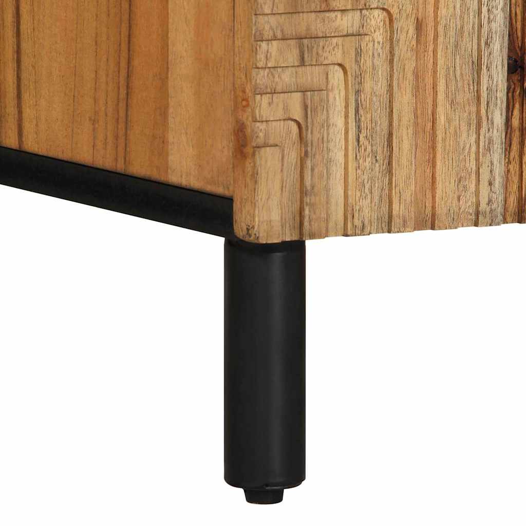 vidaXL Μονάδες TV με συρτάρι Στερεό Ξύλο Ακακίας 105 x 33,5 x 46 εκ.