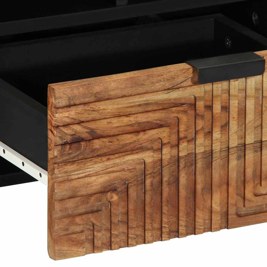 vidaXL Ντουλάπι TV με ράφι Καφέ 100 x 33 x 46 εκ. Στερεό ξύλο μάνγκο