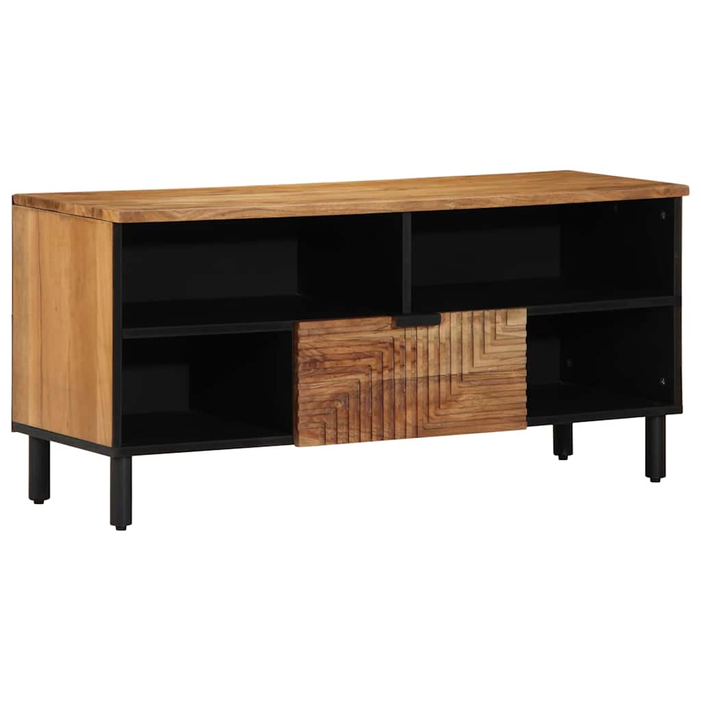 vidaXL Ντουλάπι TV με ράφι Καφέ 100 x 33 x 46 εκ. Στερεό ξύλο μάνγκο