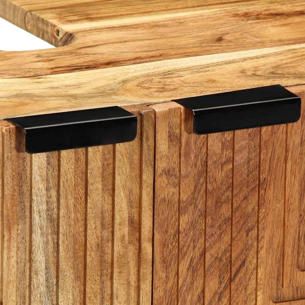 vidaXL Ντουλάπα Νιπτήρα Mπάνιου Καφέ 62 x 33 x 58 εκ