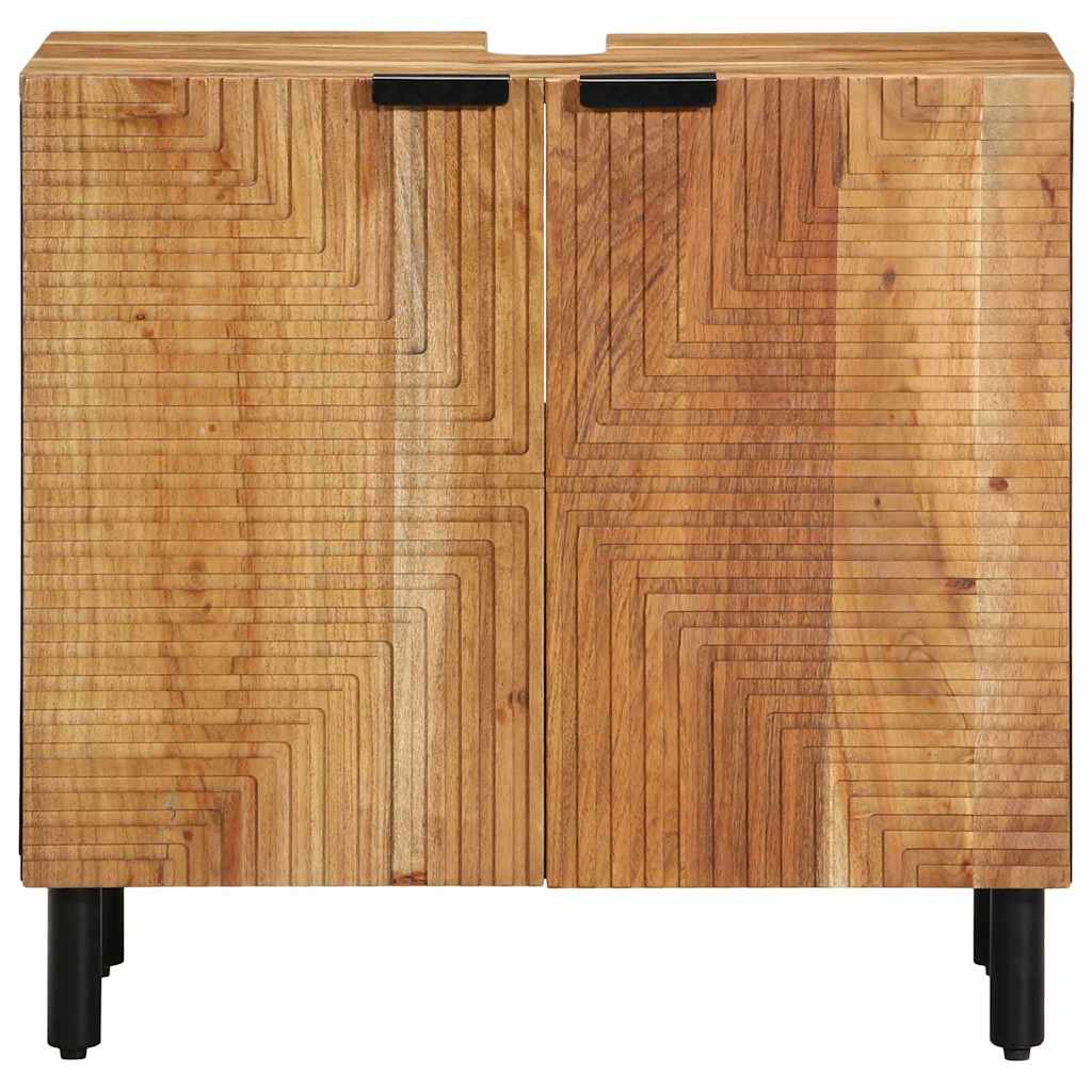 vidaXL Ντουλάπα Νιπτήρα Mπάνιου Καφέ 62 x 33 x 58 εκ