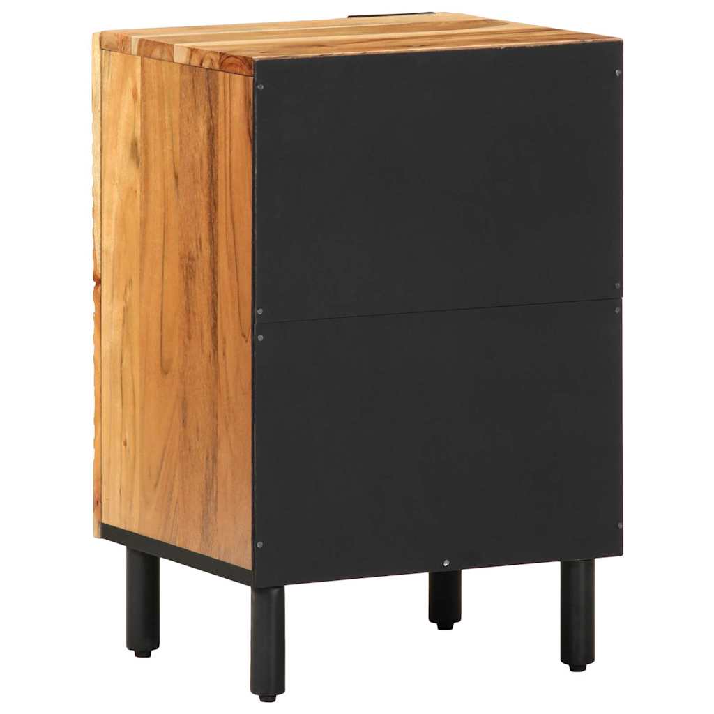 vidaXL Ντουλάπι Μπάνιου Καφέ 38 x 33.5 x 58 εκ. Μασίφ ξύλο ακακίας