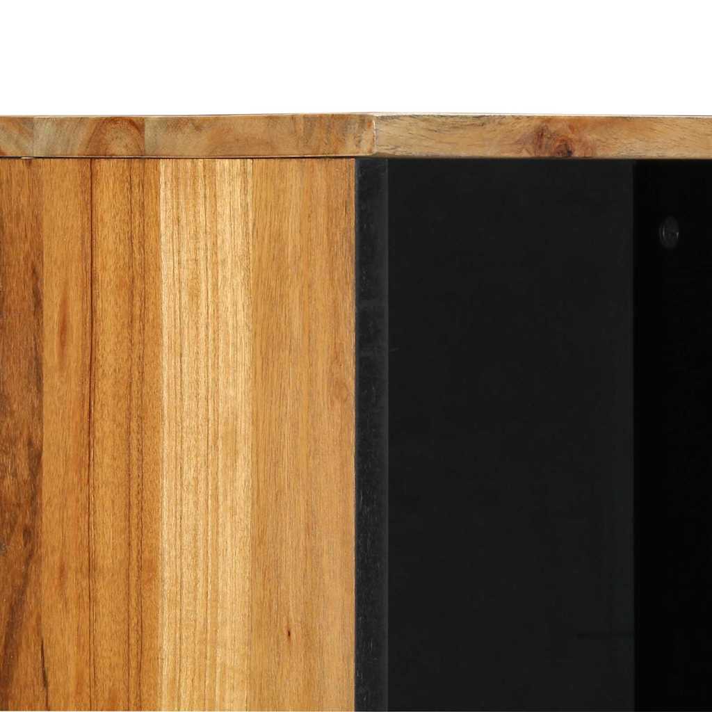 vidaXL Ντουλάπι Μπάνιου Καφέ 38 x 33 x 160 εκ. Μασίφ ξύλο ακακίας