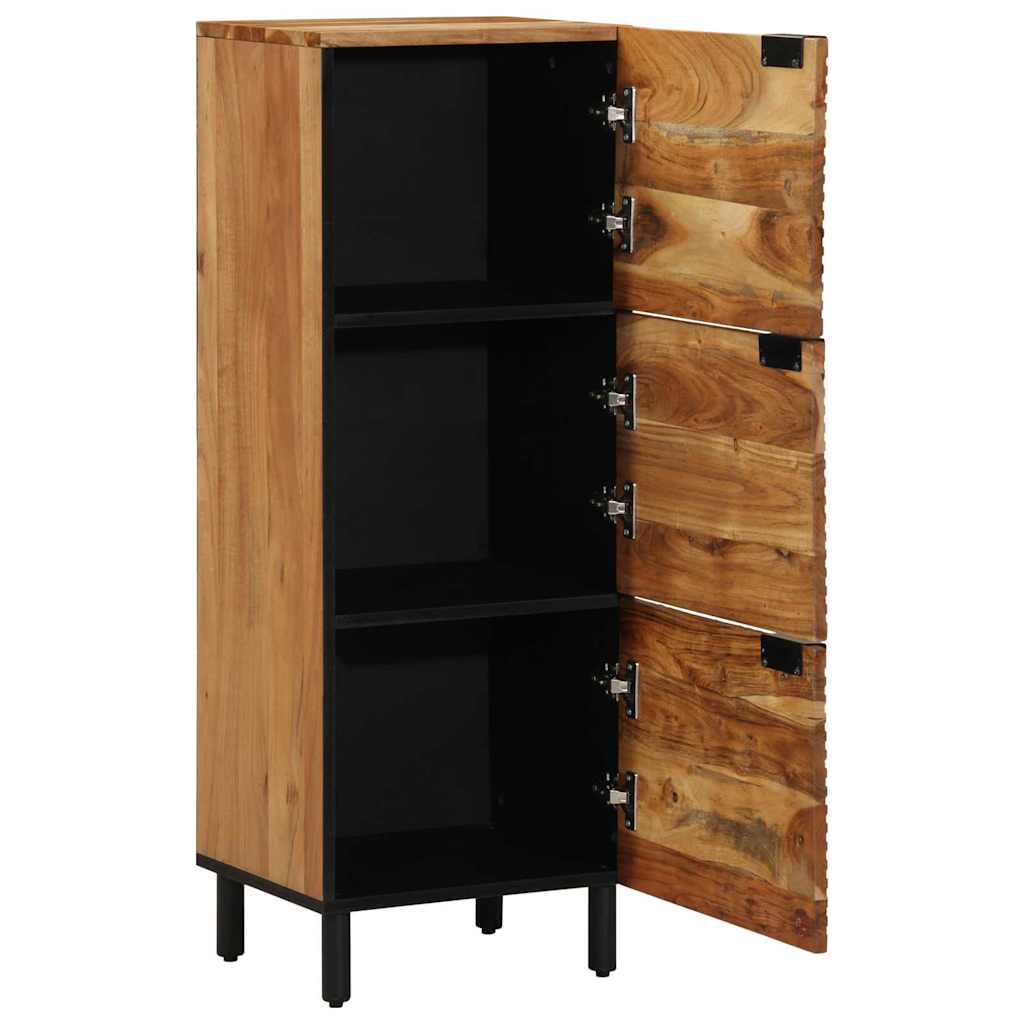 vidaXL Highboard με ράφι Καφέ 40 x 33 x 110 εκ Στερεό ξύλο μάνγκο