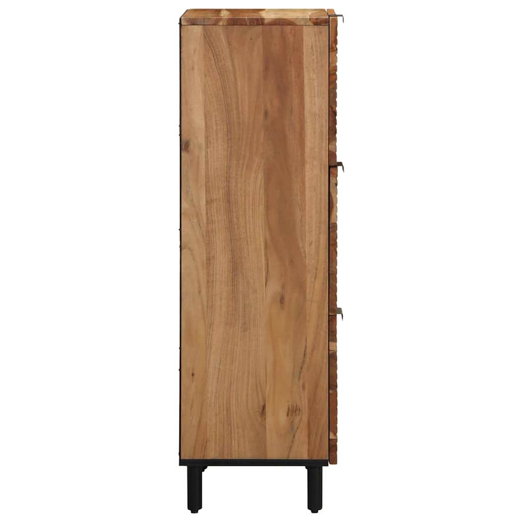 vidaXL Highboard με ράφι Καφέ 40 x 33 x 110 εκ Στερεό ξύλο μάνγκο