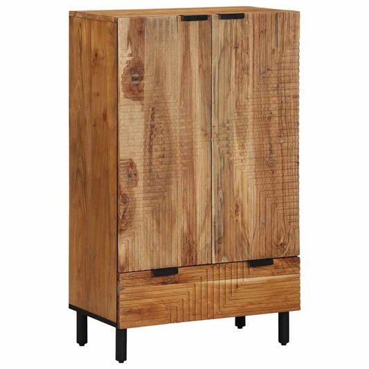 vidaXL Highboard με συρτάρι Καφέ 60 χ 33 χ 100 εκ Στερεό ξύλο μάνγκο