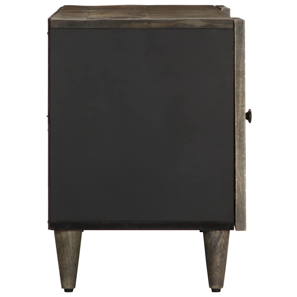 ντουλάπι τηλεόρασης vidaXL ανοιχτό γκρι 105x33,5x46cm μασίφ ξύλο Mango