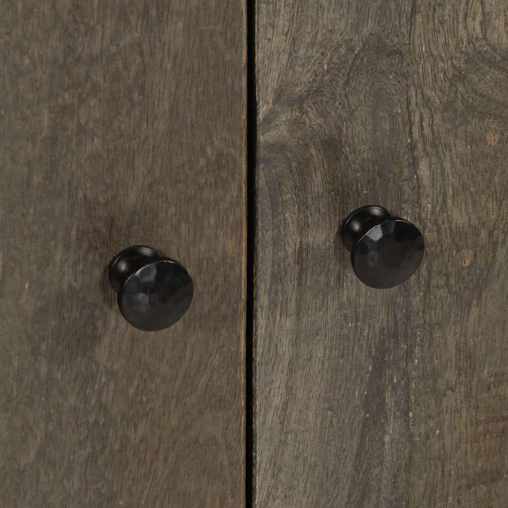 vidaXL Sideboard ανοιχτό γκρι 60x33,5x75 cm μασίφ ξύλο Mango