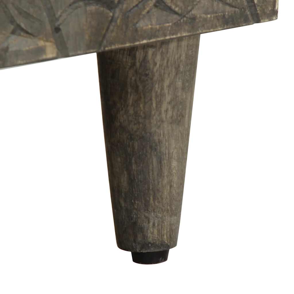 vidaXL Sideboard ανοιχτό γκρι 60x33,5x75 cm μασίφ ξύλο Mango