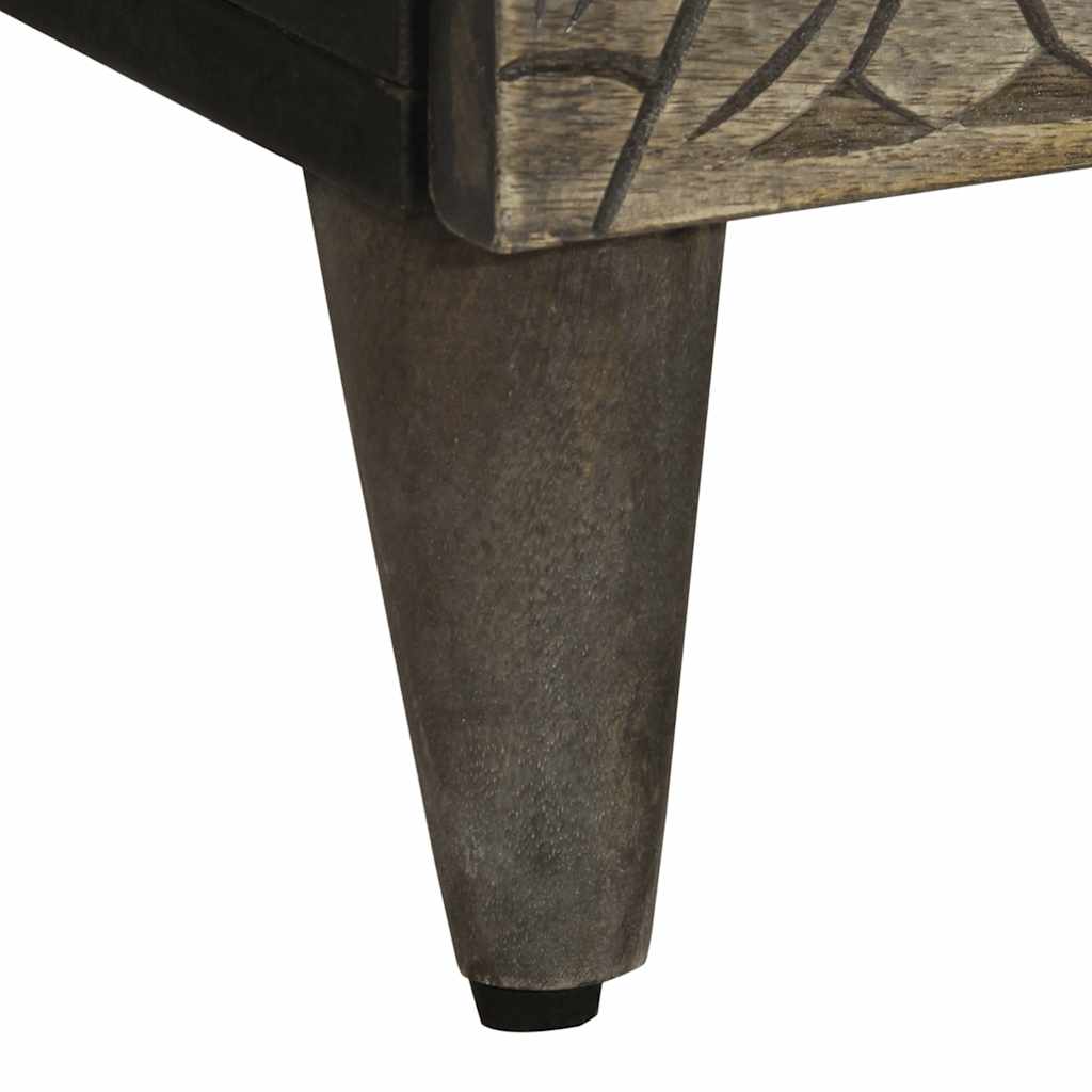 vidaXL Sideboard ανοιχτό γκρι 60x33,5x75 cm μασίφ ξύλο Mango