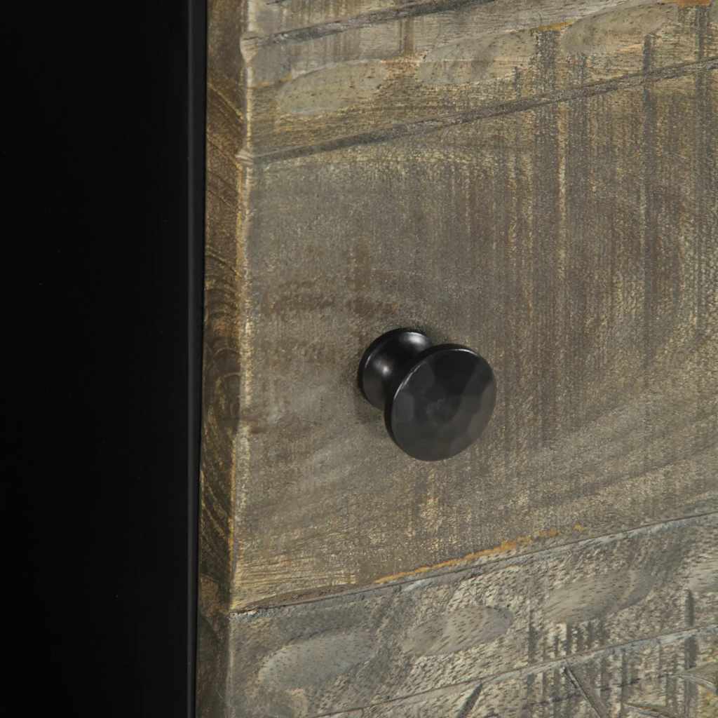 vidaXL Τραπεζάκι σαλονιού ανοιχτό γκρι 80x50x40 cm μασίφ ξύλο Mango