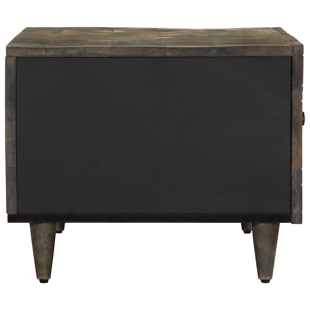 vidaXL Τραπεζάκι σαλονιού ανοιχτό γκρι 80x50x40 cm μασίφ ξύλο Mango