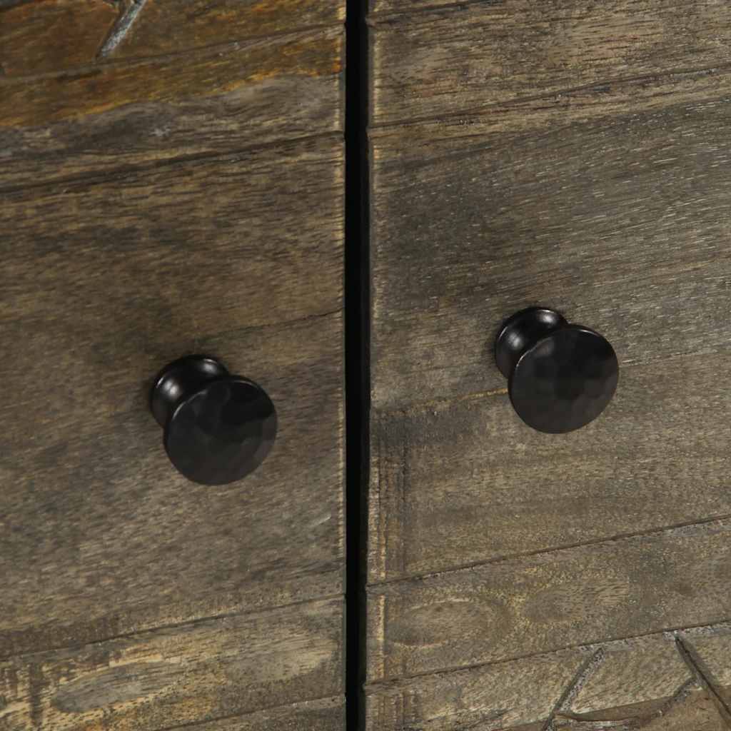 vidaXL Τραπεζάκι σαλονιού ανοιχτό γκρι 80x50x40 cm μασίφ ξύλο Mango