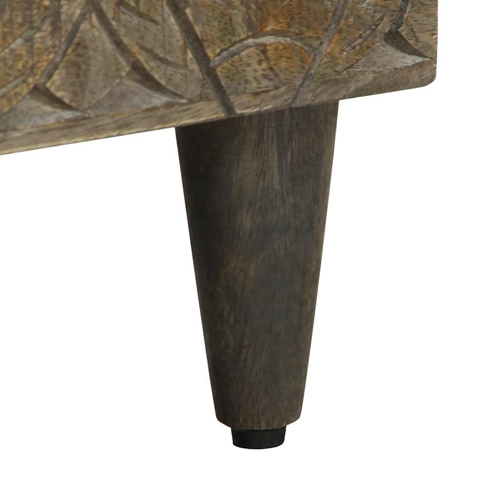 vidaXL Έπιπλο Τηλεόρασης Μαύρο 80 x 33 x 46 εκ. από Μασίφ Ξύλο Μάνγκο