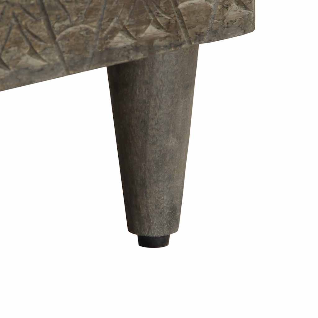 vidaXL Έπιπλο Τηλεόρασης Μαύρο 100 x 33 x 46 εκ. από Μασίφ Ξύλο Μάνγκο