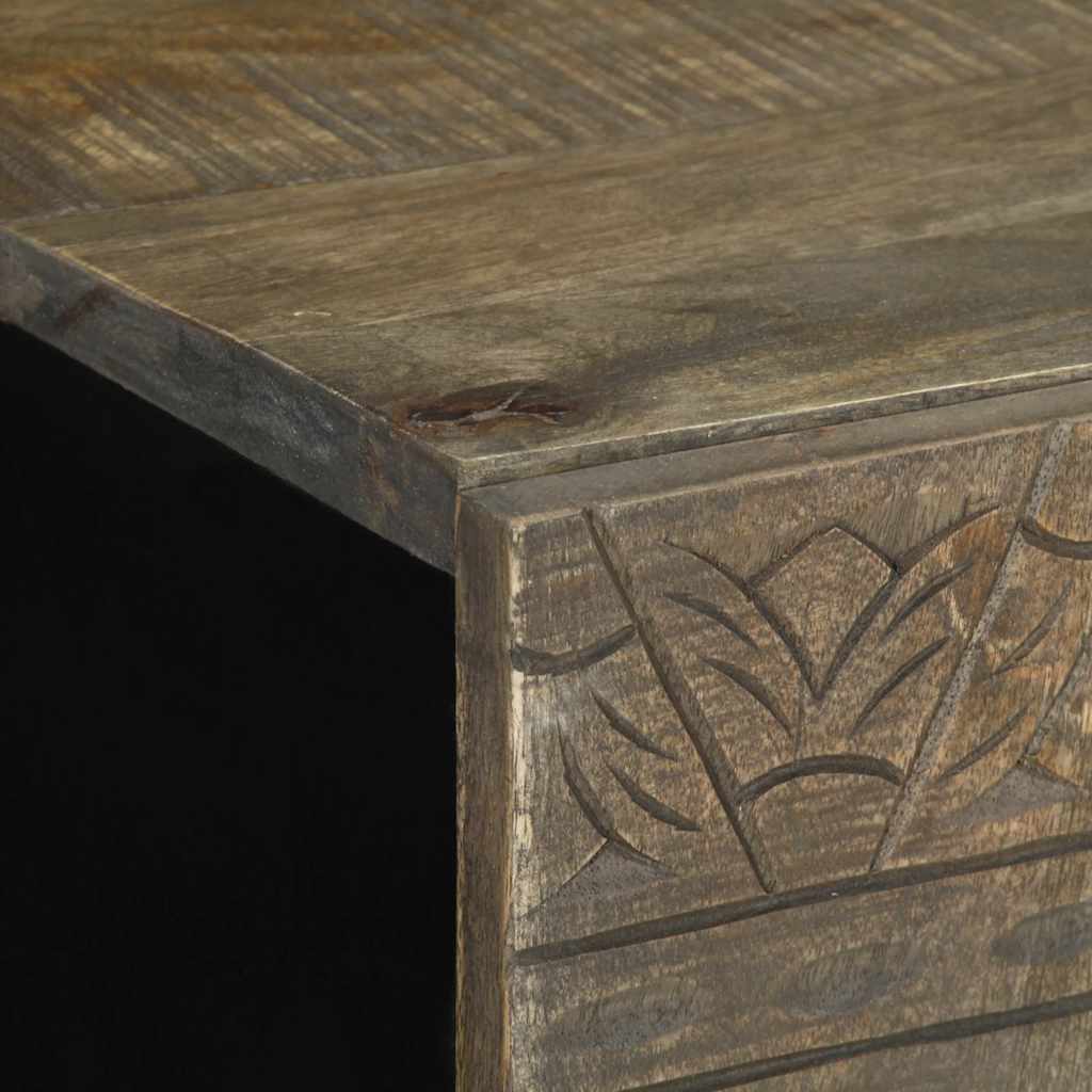 vidaXL Ντουλάπι Μπάνιου 62 x 33 x 58 εκ. από Μασίφ Ξύλο Μάνγκο