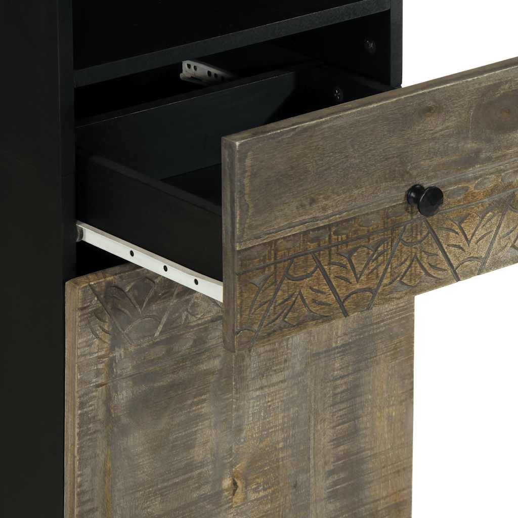 vidaXL Ντουλάπι Μπάνιου 38 x 33 x 160 εκ. από Μασίφ Ξύλο Μάνγκο