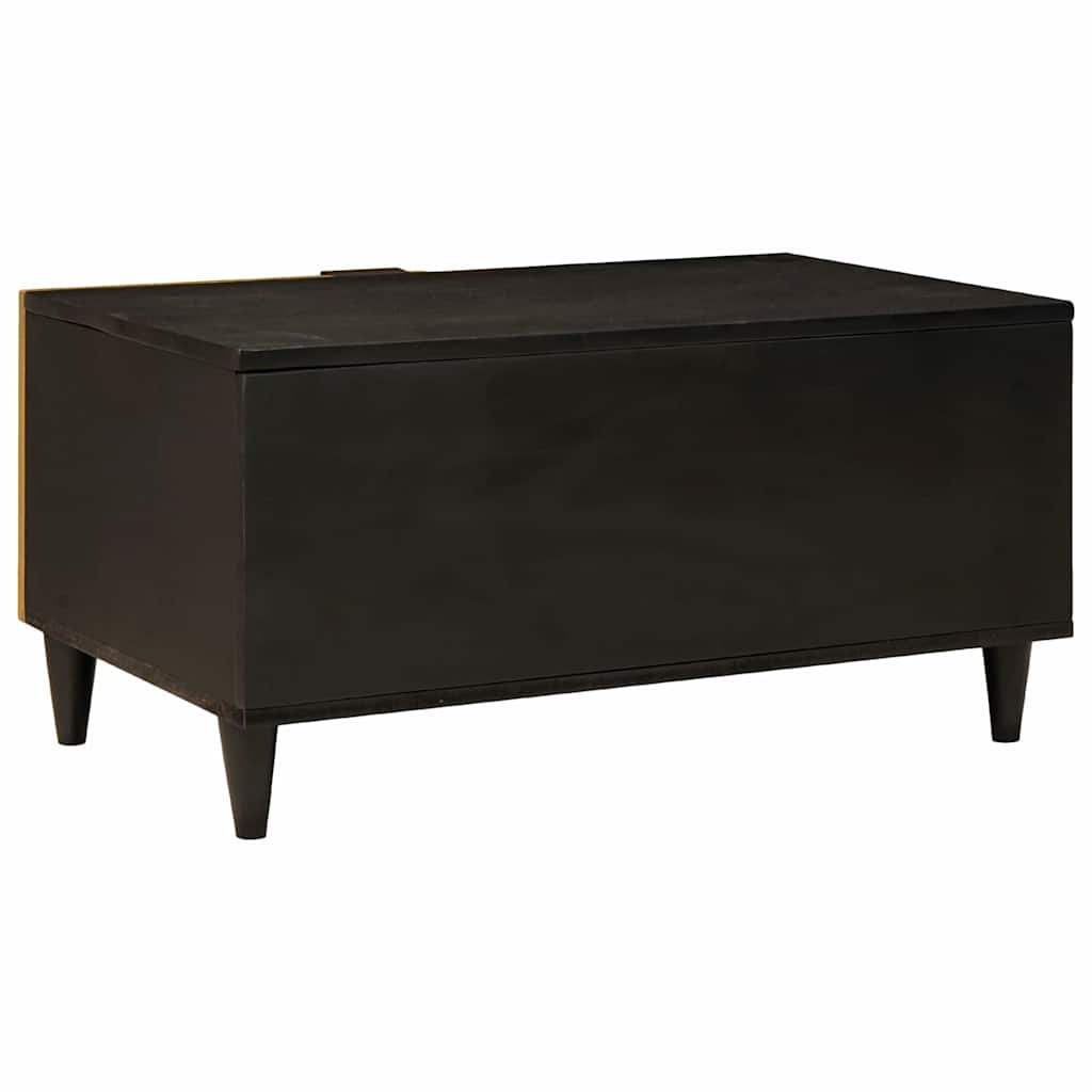 vidaXL Τραπεζάκι σαλονιού Μαύρο και Χρυσό 80 x 50 x 40 cm