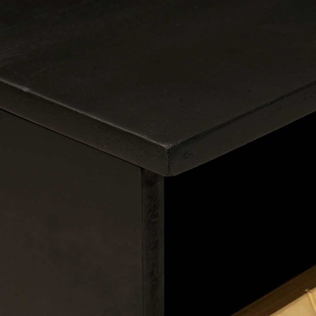 vidaXL Τραπεζάκι σαλονιού with Drawer Μαύρο και Χρυσό 80 x 54 x 40 εκ