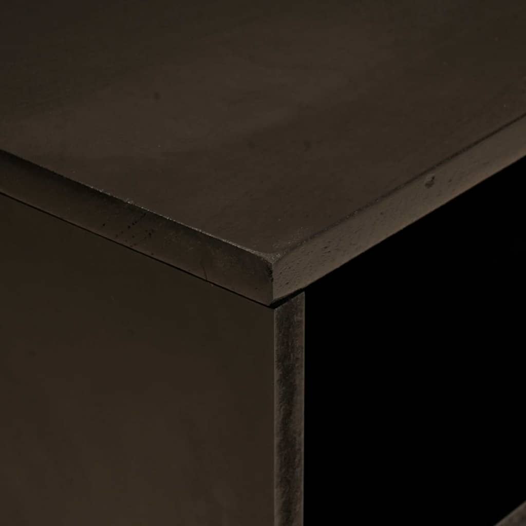 vidaXL Ντουλάπι TV Μαύρο και Χρυσό 80 x 33 x 46 εκ Επεξεργασμένο ξύλο