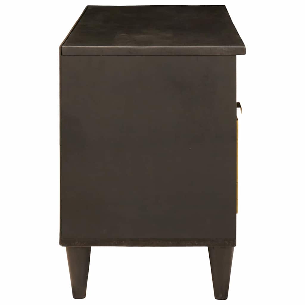 vidaXL Ντουλάπι TV Μαύρο και Χρυσό 100 x 33 x 46 εκ Επεξεργασμένο ξύλο