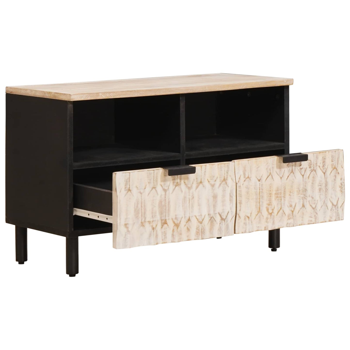 vidaXL Ντουλάπι TV Λευκό Φινίρισμα Καθαρισμού 70 x 33,5 x 46 εκ.