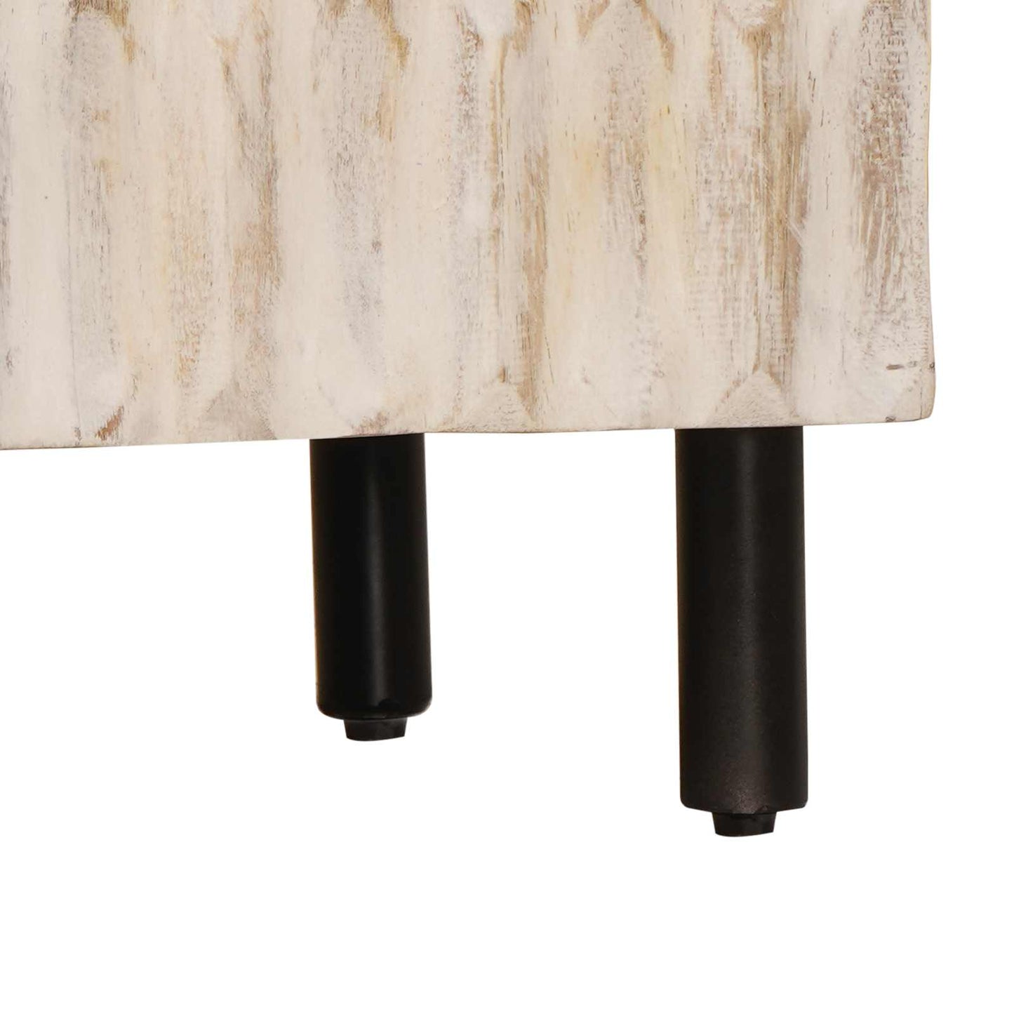 vidaXL Πλαϊνό γραφείο Λευκό Φινίρισμα Καθαρισμού 60 x 33 x 75 cm