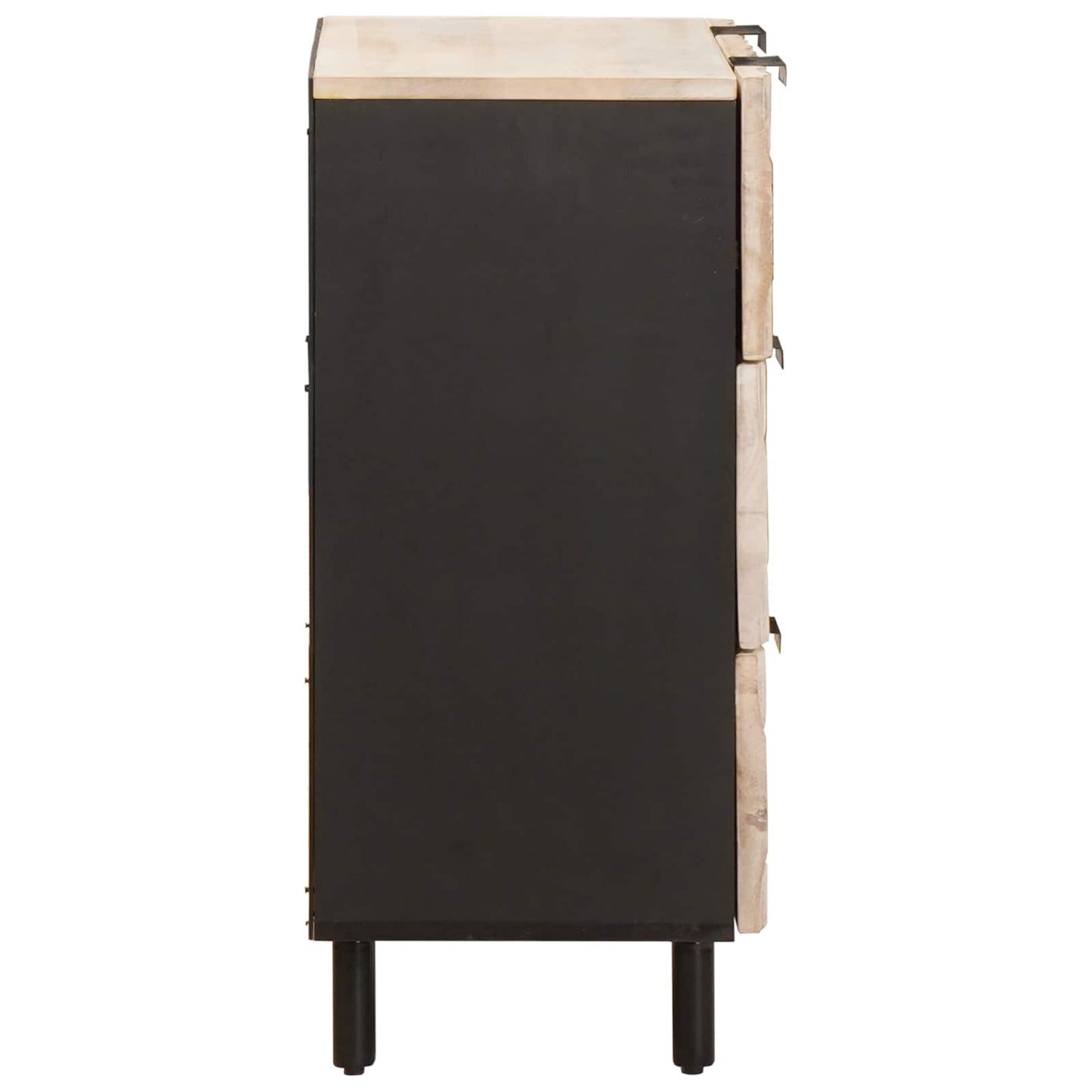 vidaXL Πλαϊνό γραφείο Λευκό Φινίρισμα Καθαρισμού 60 x 33 x 75 cm