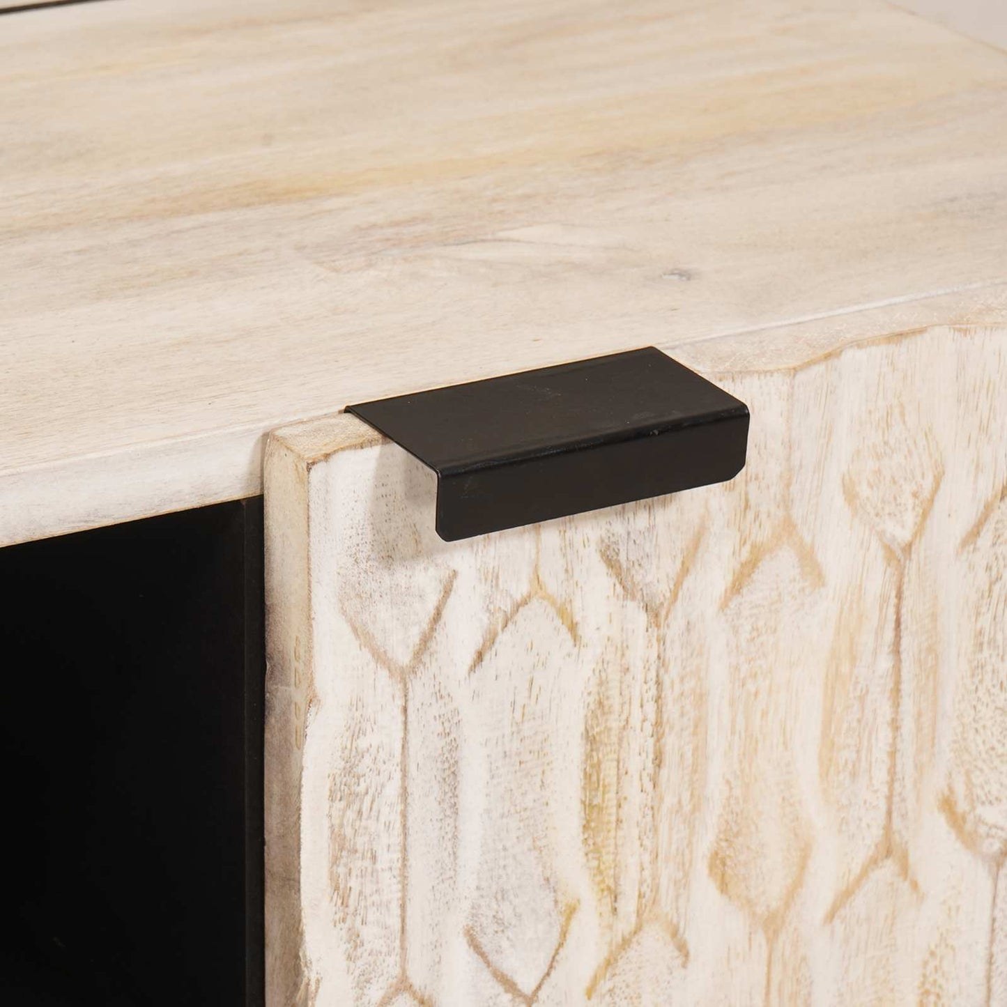 vidaXL Ντουλάπι TV με πόρτα Λευκό Φινίρισμα Καθαρισμού 80 x 33 x 46 εκ