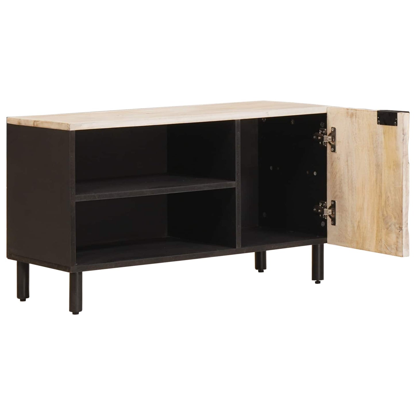 vidaXL Ντουλάπι TV με πόρτα Λευκό Φινίρισμα Καθαρισμού 80 x 33 x 46 εκ