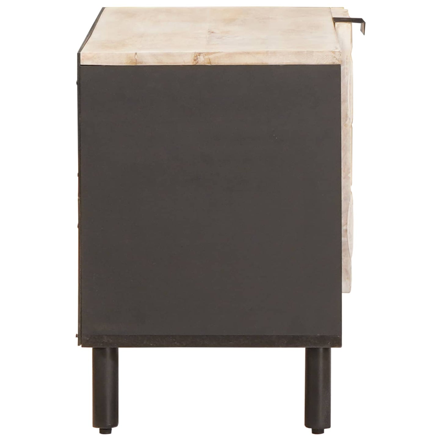 vidaXL Ντουλάπι TV με πόρτα Λευκό Φινίρισμα Καθαρισμού 80 x 33 x 46 εκ