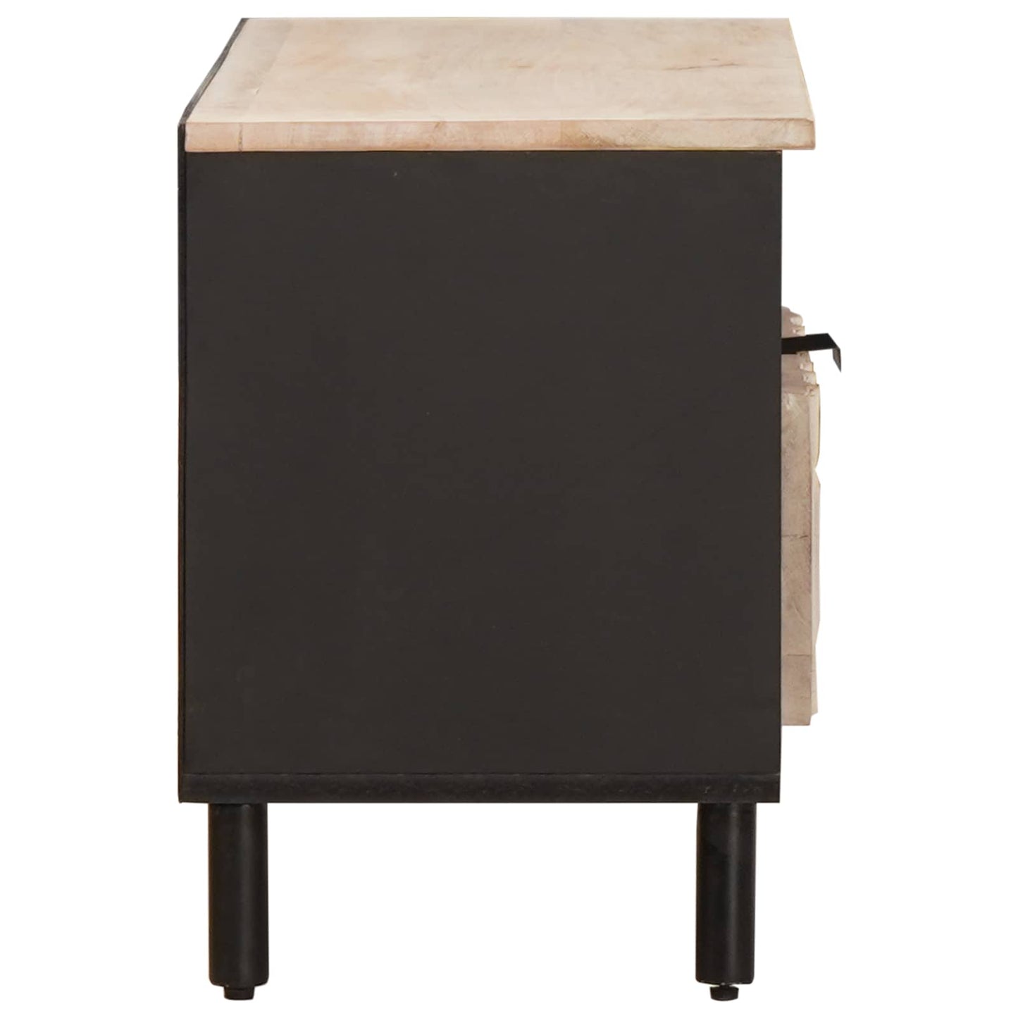 vidaXL Ντουλάπι TV με ράφι Λευκό Φινίρισμα Καθαρισμού 80 x 33 x 46 εκ