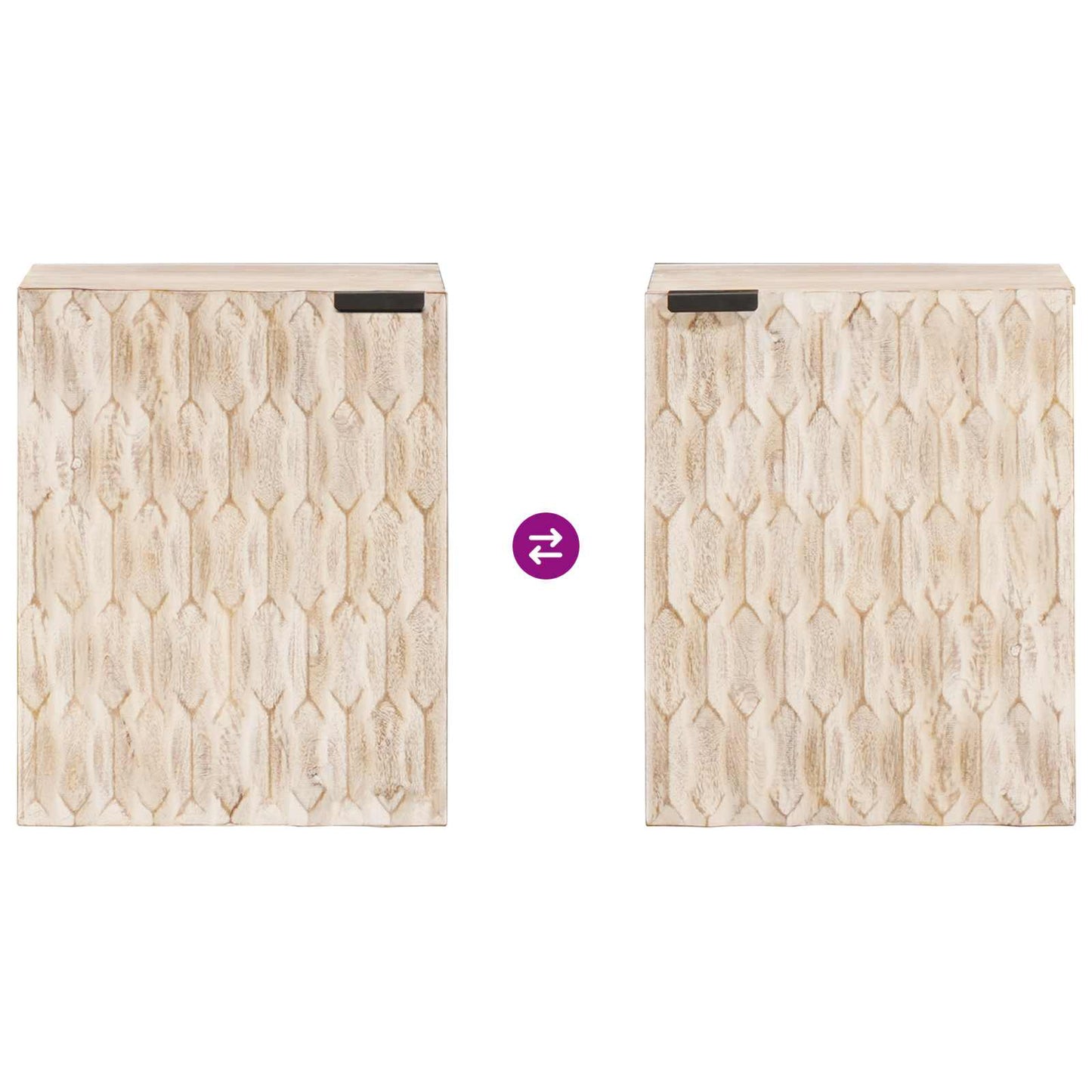 vidaXL Κρεμαστό Ντουλάπι Μπάνιου με ράφι Λευκό 38 x 33 x 48 εκ