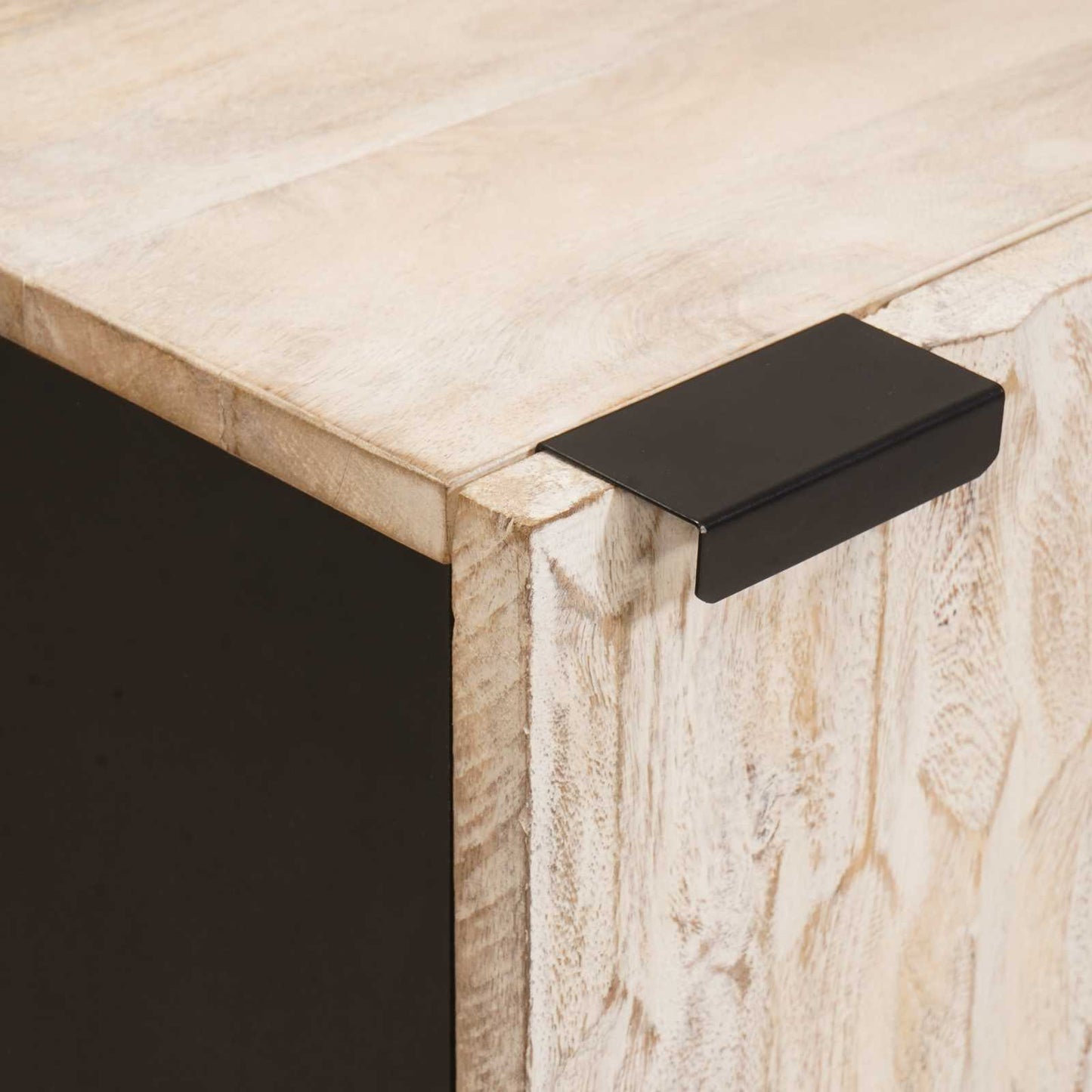 vidaXL Ντουλάπι Μπάνιου Λευκό 38 x 33 x 58 εκ. Στερεό ξύλο μάνγκο