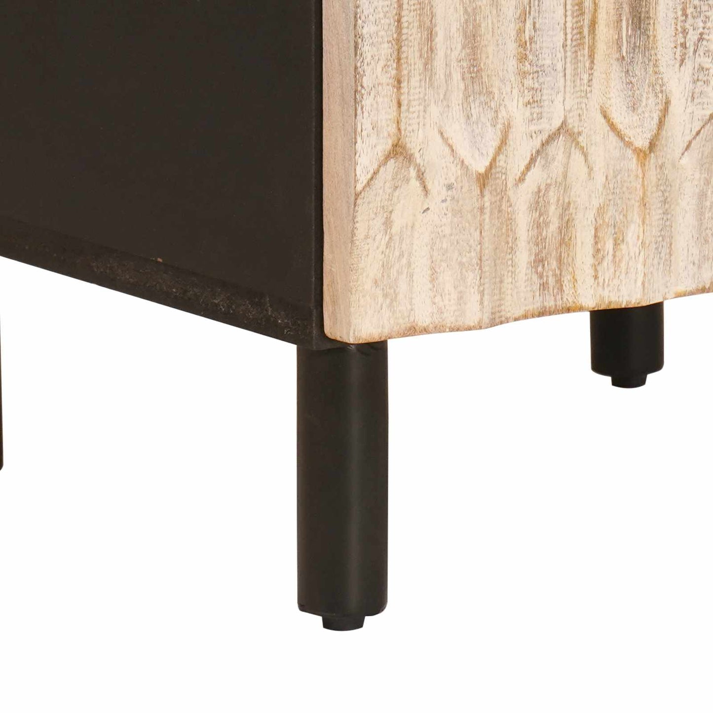 vidaXL Ντουλάπι Μπάνιου με ράφι Μαύρο και Λευκό 38 x 33 x 160 εκ.