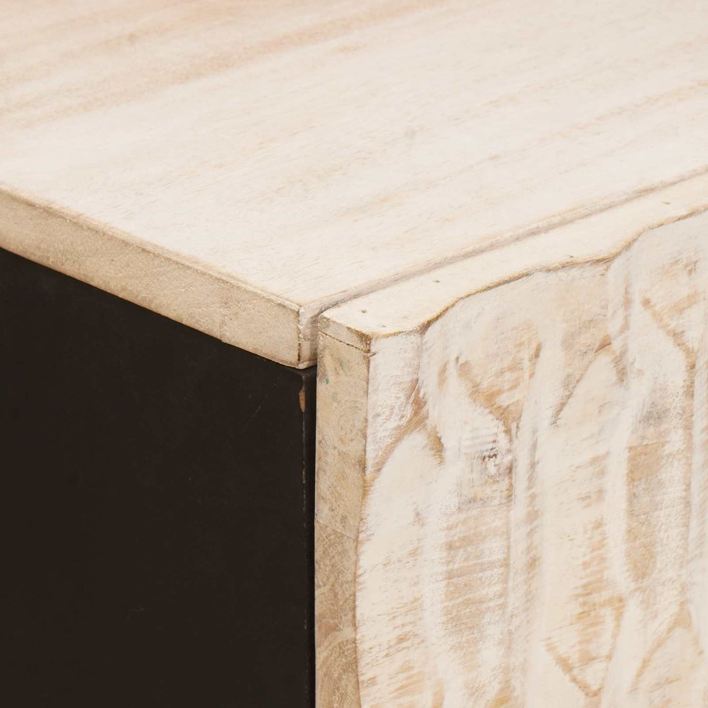 vidaXL Πλαϊνό γραφείο Λευκό Φινίρισμα Καθαρισμού 80 x 33 x 75 εκ