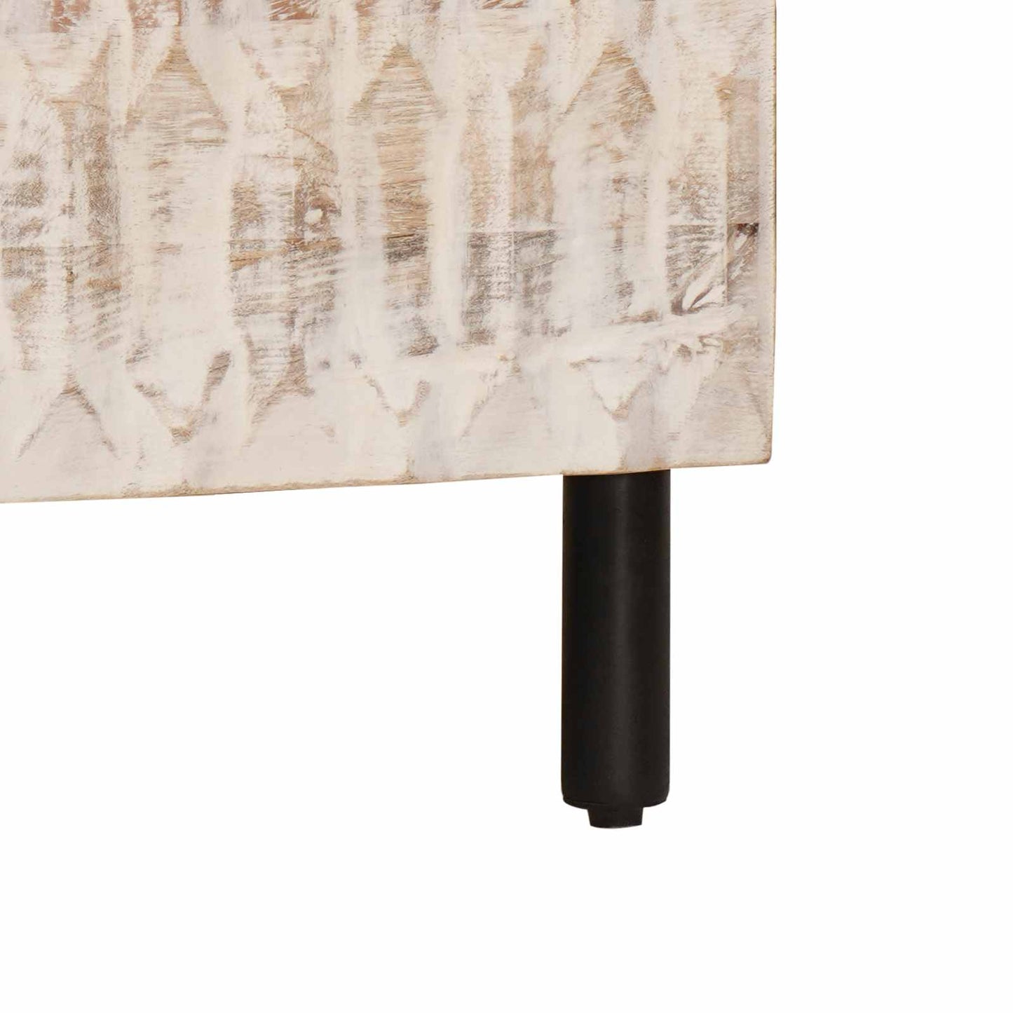 vidaXL Πλαϊνό γραφείο Λευκό Φινίρισμα Καθαρισμού 80 x 33 x 75 εκ