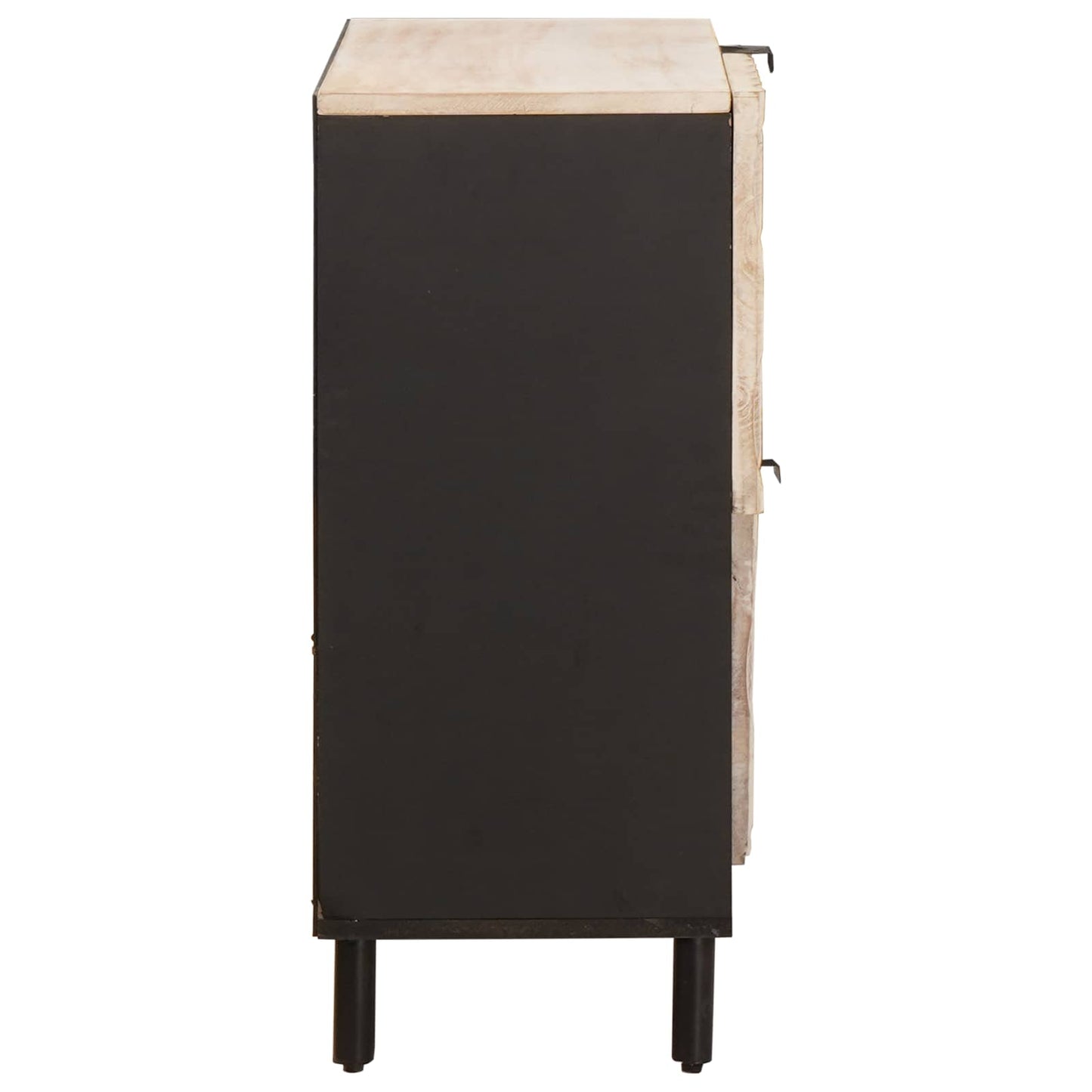 vidaXL Πλαϊνό γραφείο Λευκό Φινίρισμα Καθαρισμού 80 x 33 x 75 εκ